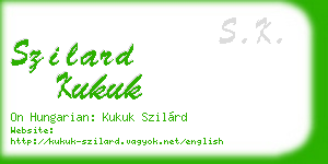 szilard kukuk business card